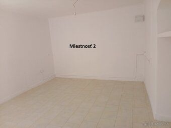Prenajmem miestnosť 1, rozmer 33m² a miestnosť 2, rozmer 22m