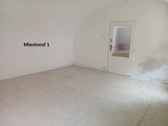 Prenajmem miestnosť 1, rozmer 33m² a miestnosť 2, rozmer 22m