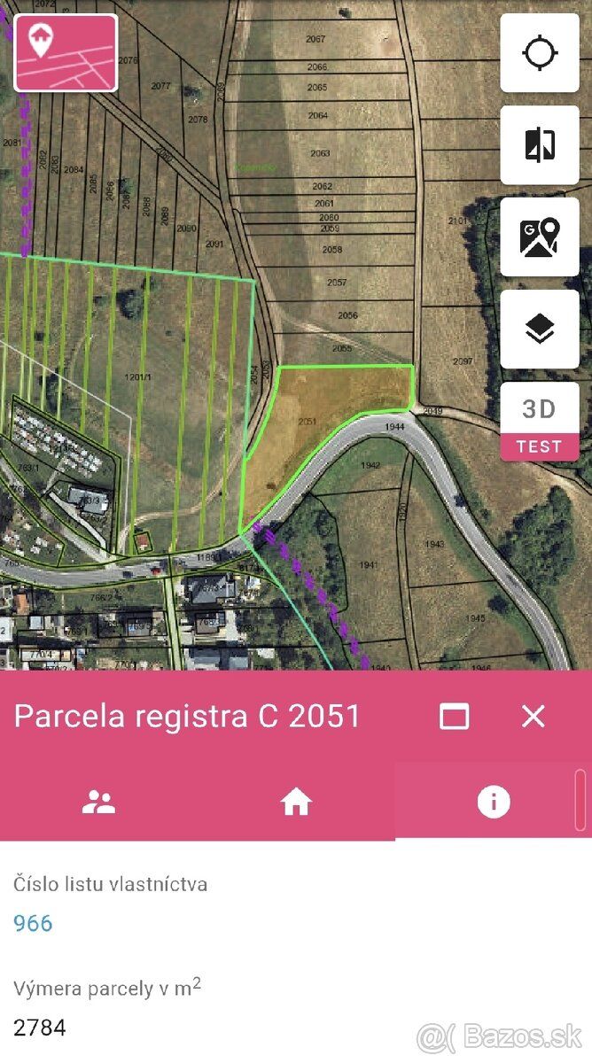 Predaj investičného pozemku – Šútovce, 2784 m²
Predám slnečn