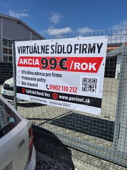 🏢 VIRTUÁLNE SÍDLO PRE FIRMU / ŽIVNOSŤ
Ponúkam zriadenie virt