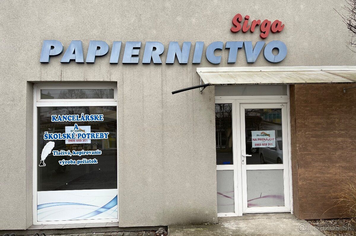 Rezervované: 🔑 VOĽNÝ NEBYTOVÝ PRIESTOR NA PRENÁJOM – vstup p