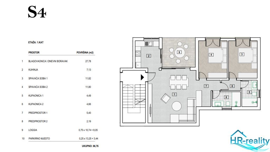 Ponúkame na predaj 3 izbový priestranný, moderný byt v novos