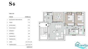 Ponúkame na predaj 3 izbový priestranný, moderný byt v novos
