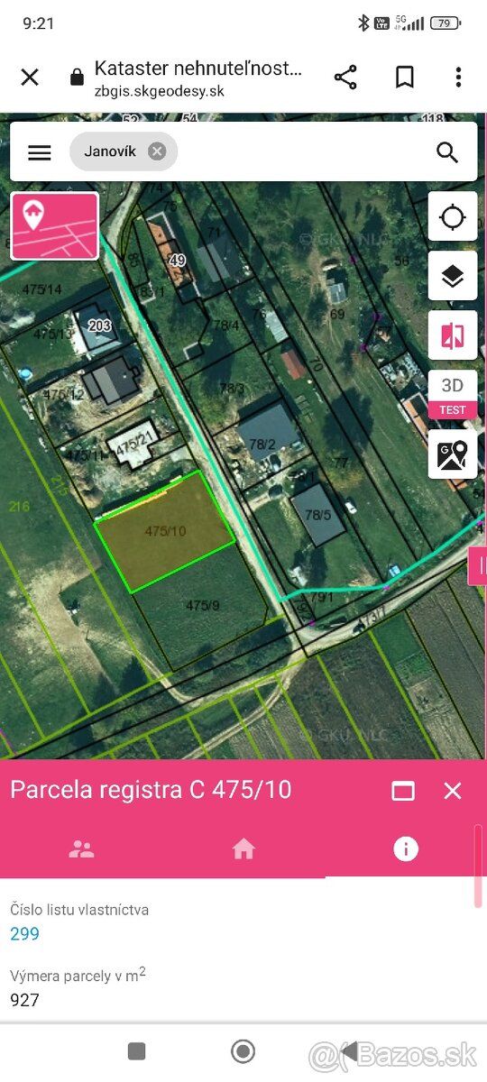 Ponúkam ma prenájom stavebné pozemky v obci Janovìk jedná sa
