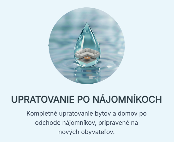 Ponúkame realitné služby a upratovanie po podnájomníkoch. Po