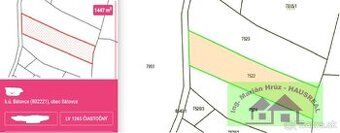 Pozemok v Bátovciach na priehrade parcela E 1566m2