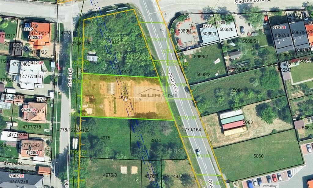 Ponúkame na predaj ornú pôdu s výmerou 1023 m2 a priamym prí
