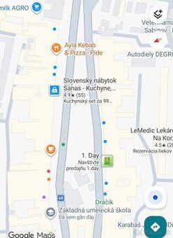 Priestory su na poschodi vhodne pre kadernicku/kozmeticku