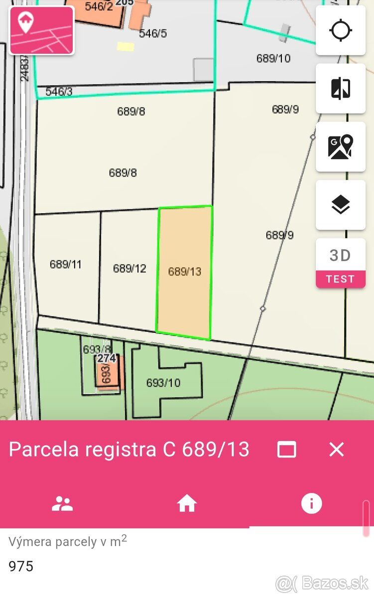 Ponúkame na predaj tri stavebné pozemky nachádzajúce sa v ka