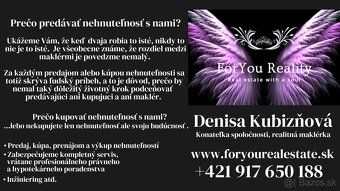V zastúpení klienta Vám realitná kancelária ForYou Reality e