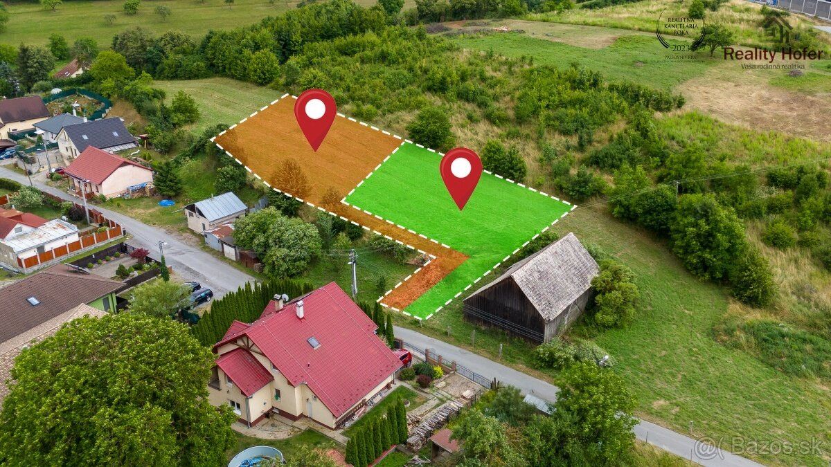 *Nová ponuka* Reality Hofer ponúka na predaj pozemky vhodné 