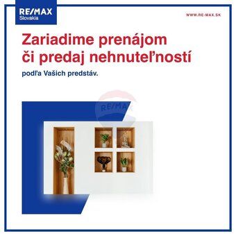 Realitná kancelária RE-​MAX, Vám exkluzívne ponúka na predaj