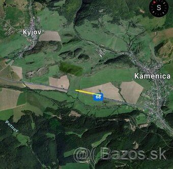 Predám pozemok v katastrálnom území Kamenica vedený ako orná