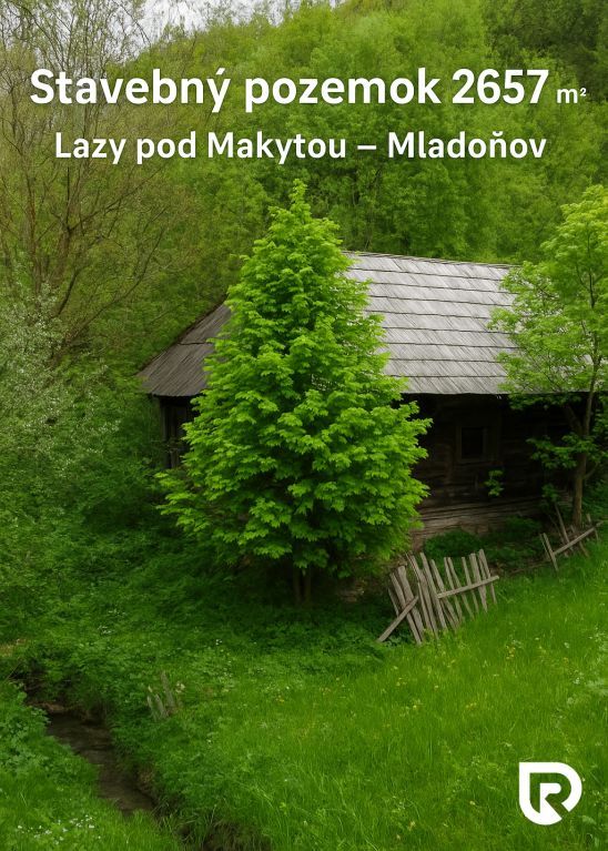 Predám pozemok o výmere 2657 m2 v krásnej prírode osady Mlad