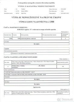 CBF reality-exkluzívne ponúkame pozemok nachádzajúci sa v in