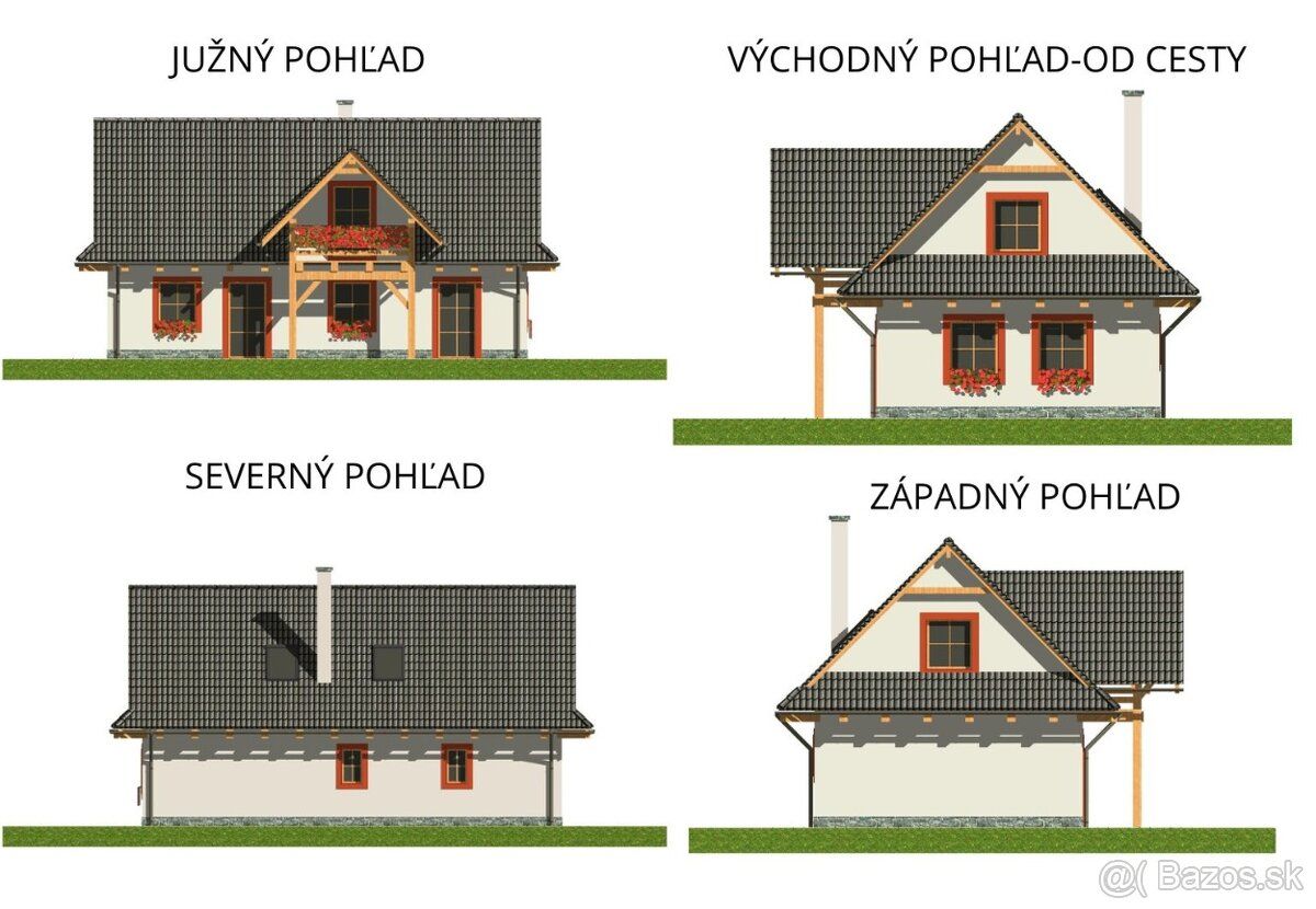 Predám stavebný pozemok s projektom rekreačnej chaty v lokal
