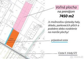 Pozemky na prenájom 35 minút od Bratislavy v obci Veľké Blah