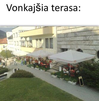 1. Reality Rent ponúka do prenájmu zariadenú kaviareň 140 m2