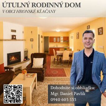 Predám rodinný dom so záhradou v Hronských Kľačanoch. Dom sa