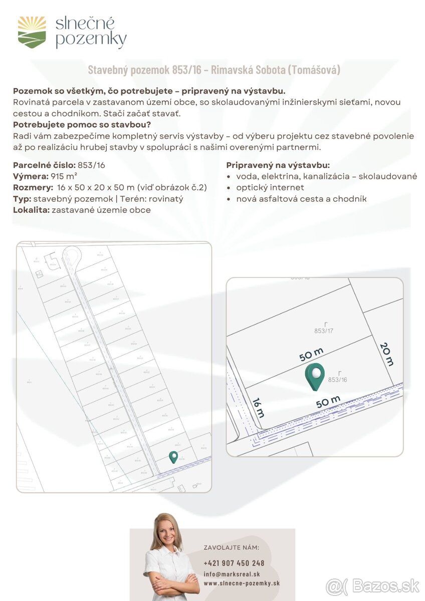 Stavebný pozemok o rozlohe 915 m² v novej atraktívnej lokali