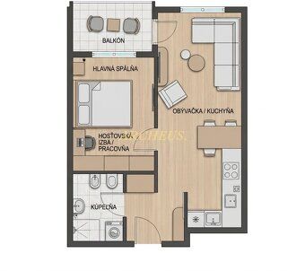 2-izbový apartmán v novostavbe s bazénom – Drač (Mali i Robi