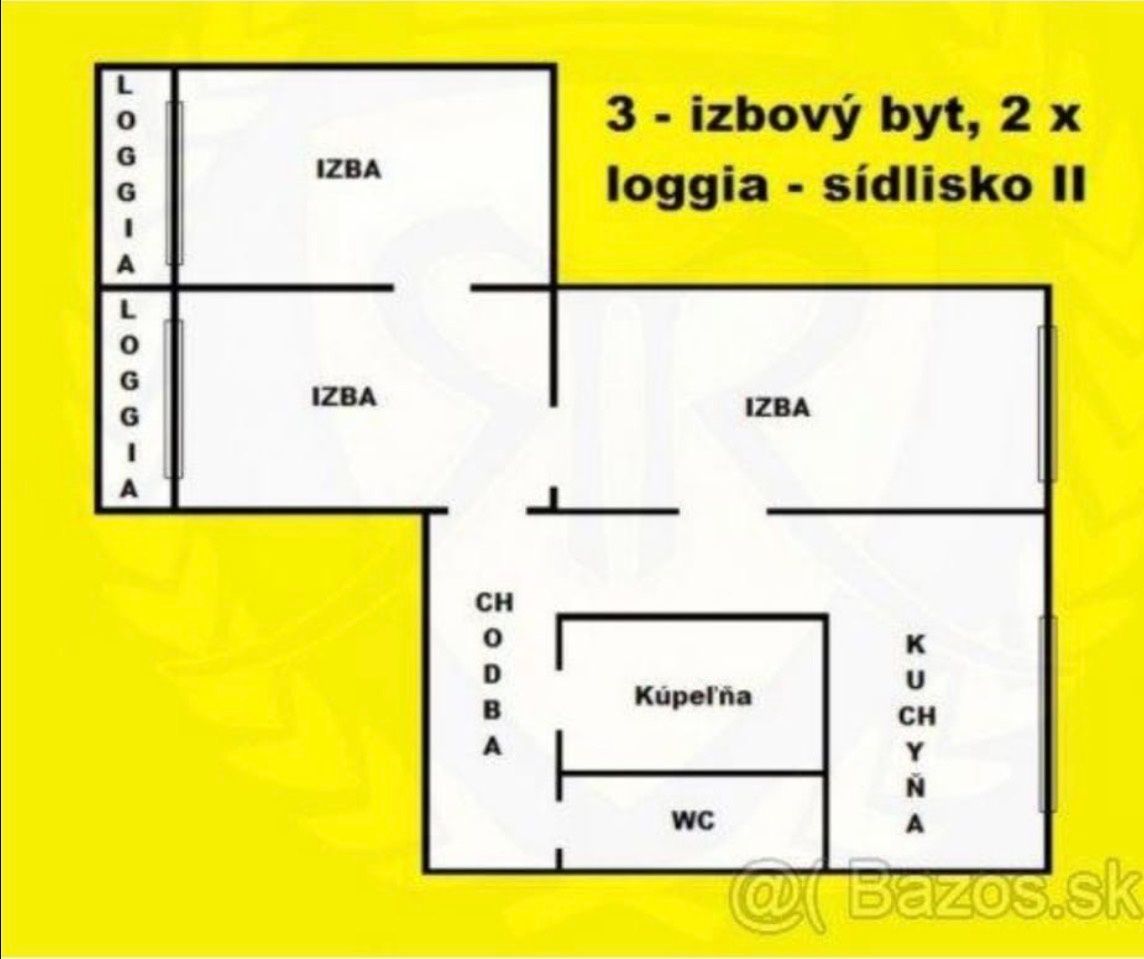 Ponúkame na predaj 3-izbový byt v obľúbenej lokalite na ulic