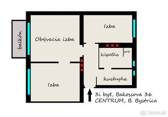 Ponúkame na prenájom 3 izbový byt nachádzajúci sa vo vyhľadá
