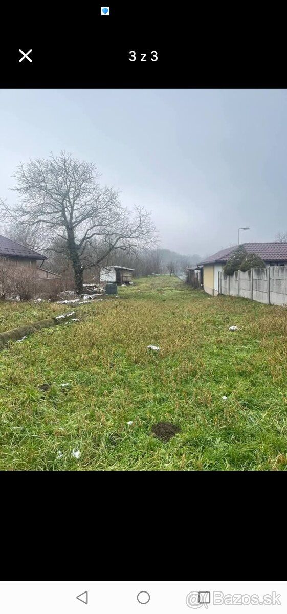 Predaj stavebneho pozemku v Strazskom cast Krivostany. 1077 