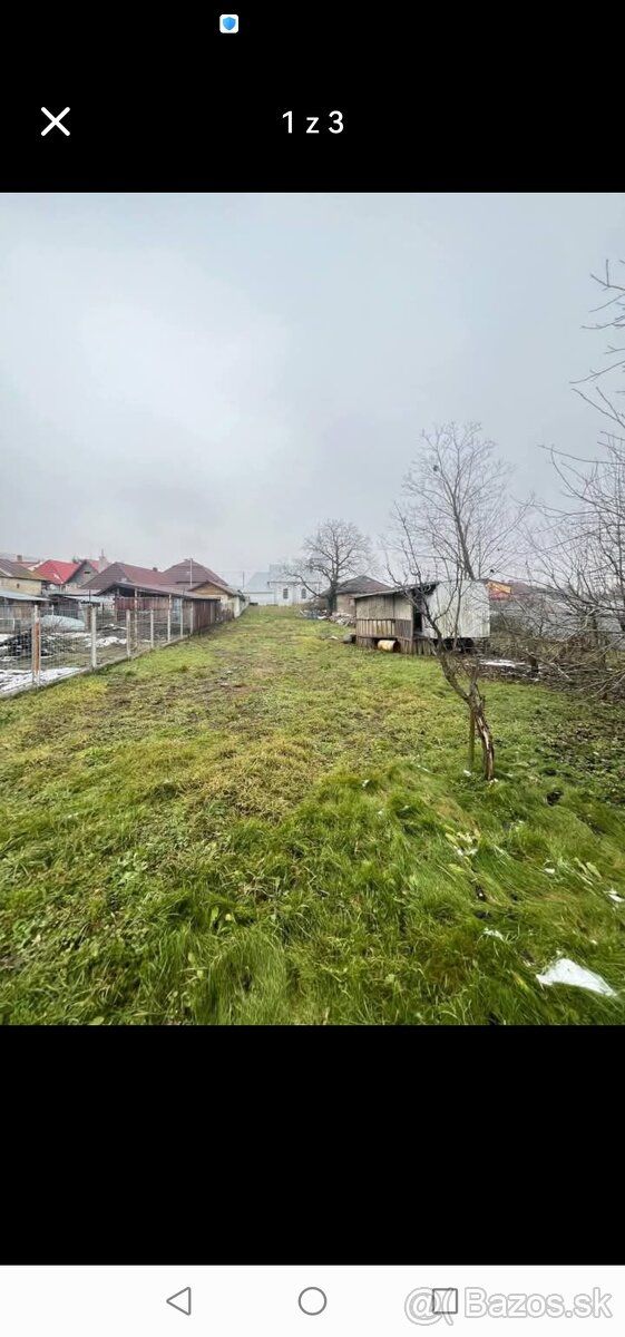 Predaj stavebneho pozemku v Strazskom cast Krivostany. 1077 
