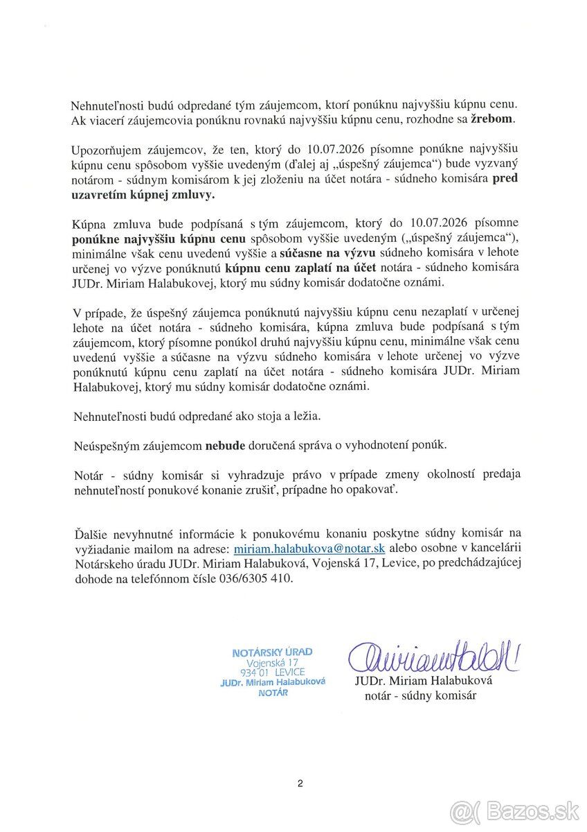 V rámci likvidácie dedičstva, notár ako poverený súdny komis