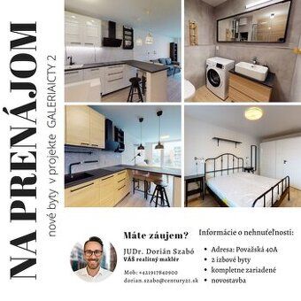 - PRENÁJOM - 4 – izbový byt 80m2 - čiastočne zariadený a vyb