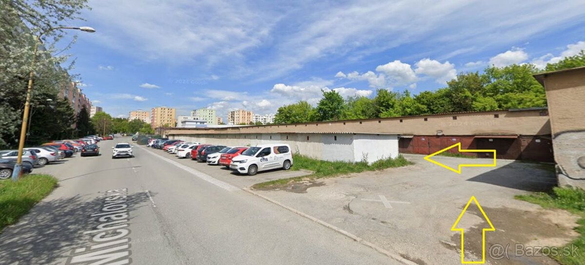Prenajmem garaz Michalovska ulica pri zastavke Bezpecna, cas
