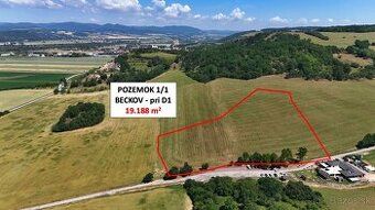 Predám pozemok v extraviláne obce Beckov - orná pôda. Parcel