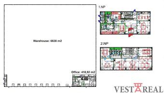Prenájom A-Class logistickej haly s kanceláriami – 7 026 m²,