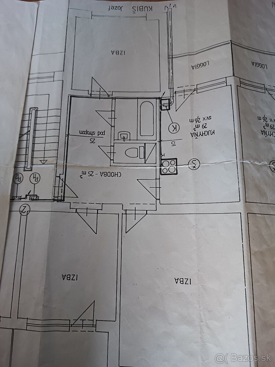 Predám 3 izbový byt vo Sverepci na vrchnom druhom poschodí v