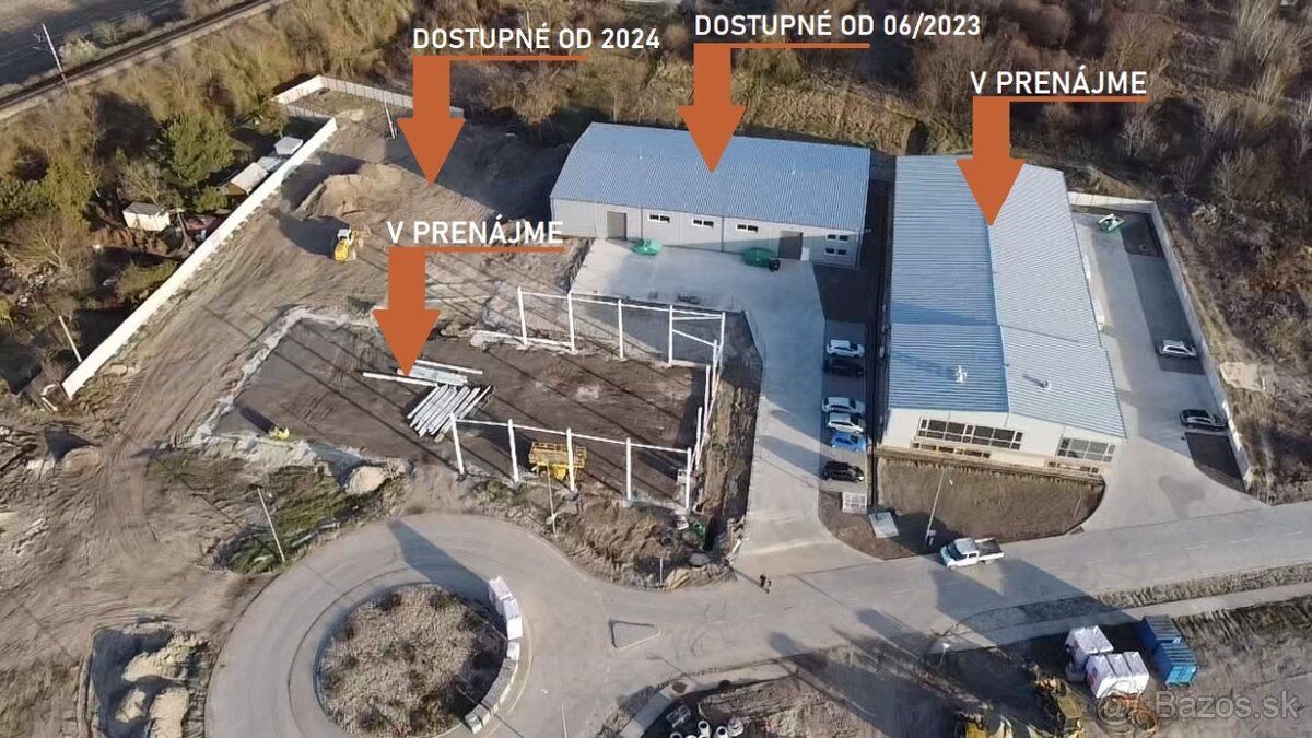 Ponúkame do prenájmu novostavbu skladových priestorov v Prie