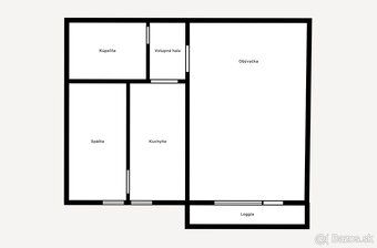 Predám 2i. byt na Ostredkoch, 42m2, loggia, kumbál, rekončtr