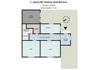 Trojizbový rodinný dom s veľkým pozemkom v Sľažanoch, okres 