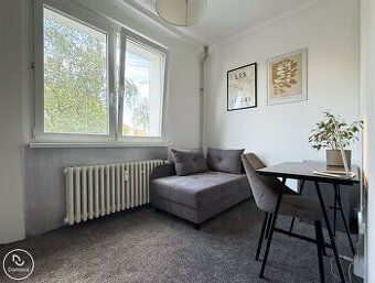Na prenájom exkluzívny 2-izbový byt s veľkým balkónom a gará