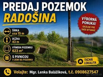 Ponúkame na PREDAJ krásny pozemok v obci Radošina, okres Top
