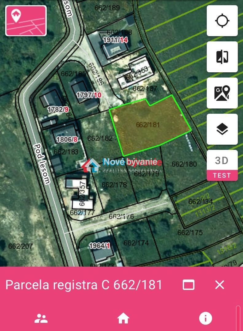 Ponúkame Vám na predaj stavebný pozemok v obci Veľká Lomnica