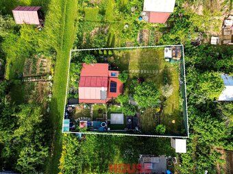 NEW HOUSE ponúka na predaj udržiavanú záhradu s útulnou chat