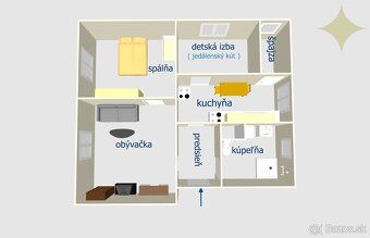 * Exkluzívne ponúkam na predaj tehlový 2,5 izbový byt v Cino