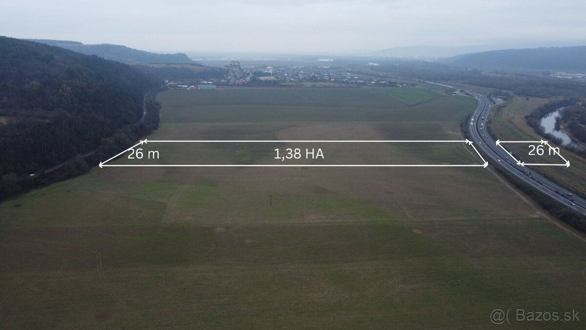 Ponúkame na predaj ornú pôdu o celkovej výmere 13 800 m², vo