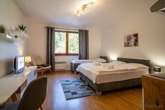 Apartmán (33 m², 2+1 osoby) Plne vybavená kuchyňa, obývačka 