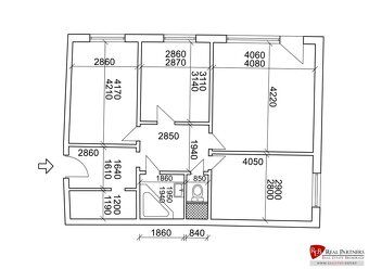 REB.SK Svetlý mestský 3-izbový byt (94,08 m²) s obrovským po