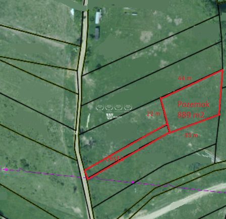 Exkluzívne Vám ponúkame pozemok v obci Lodno s výmerou 889 m