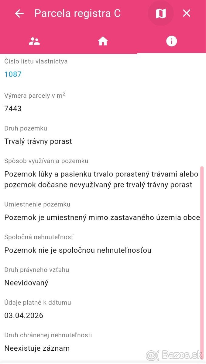 Predám dva pozemky v katastrálnom území obce Súľov Hradná vo