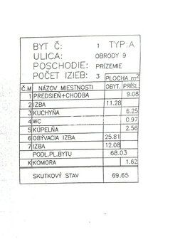 Typ: 3-izbový byt Ulica: Obrody 209/9 Mestská časť: Luník II