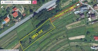 Stavebný pozemok 1,22 ha, vysokohorský potôčik na pozemku, e